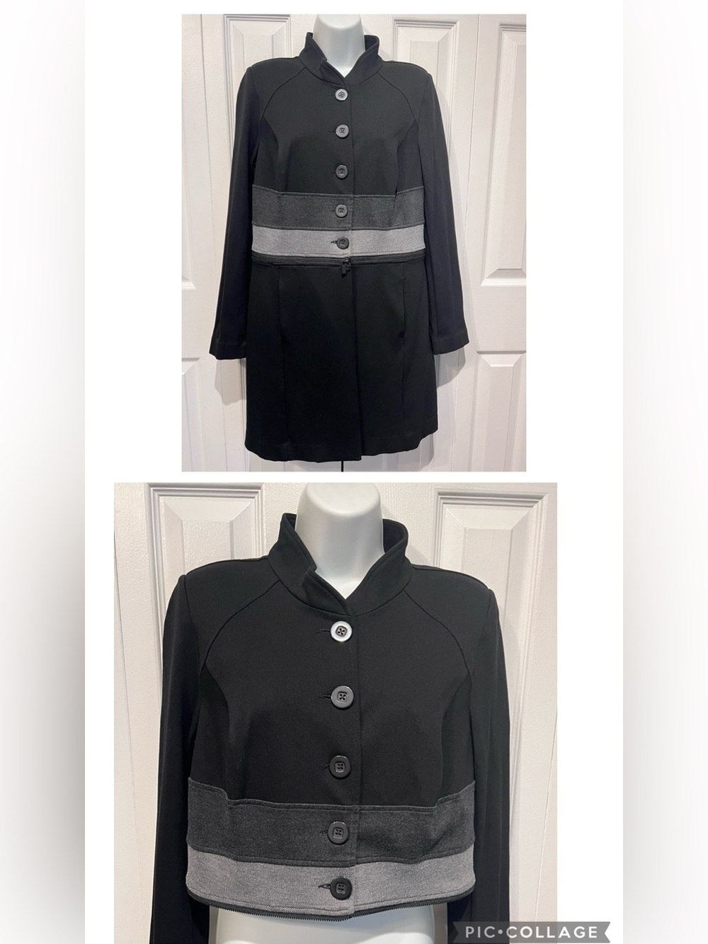 Cabi Osaka Nights Black Convertible Blazer Jacket Size M